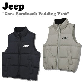 ジープ ベスト Jeep メンズ レディース Core Bandneck Padding Vest コア バンドネック ペディン ベスト BLACK ブラック BEIGE ベージュ JO4JPU691BK/BE ウェア