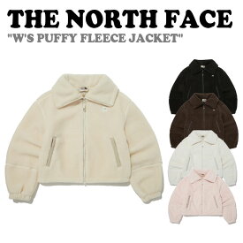 ノースフェイス フリース THE NORTH FACE レディース W'S PUFFY FLEECE JACKET パピー フリースジャケット CREAM BEIGE クリームベージュ BLACK ブラック BROWN ブラウン CREAM クリーム PALE PEACH ペールピーチ NJ4FP80J/K/L/M/N ウェア 【中古】未使用品