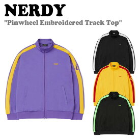 ノルディ ジップアップ NERDY メンズ レディース Pinwheel Embroidered Track Top ピンホイール 刺繍 トラックトップ PURPLE パープル BLACK ブラック YELLOW イエロー BLACKGREEN ブラックグリーン ノルディー ウェア