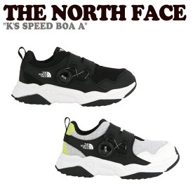 ノースフェイス スニーカー THE NORTH FACE 男の子 女の子 K'S SPEED BOAA キッズ スピード ボア BLACK ブラック GRAY グレー NS96P11S/T シューズ【中古】未使用品