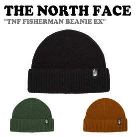 ノースフェイス ニット帽子 THE NORTH FACE メンズ レディース TNF FISHERMAN BEANIE EX フィッシャーマン ビーニー BLACK ブラック KHAKI カーキ DAEK ORANGE ダークオレンジ NE3BP64A/B/C ACC 【中古】未使用品