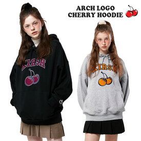 【即納カラー有/国内配送】キルシー パーカ KIRSH 正規販売店 ARCH LOGO CHERRY HOODIE アーチ ロゴ チェリー フーディー MELANGE GRAY メランジグレー BLACK ブラック IVORY アイボリー FKPSCTH501M KKQFCTH501E KKRFCTH504E ウェア