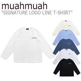 【即納カラー有/国内配送】ムアムア Tシャツ muahmuah ムーアムーア メンズ レディース SIGNATURE LOGO LINE T-SHIRT シグネチャー ロゴ ライン Tシャツ 全6色 MUT21021 ウェア