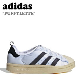 アディダス スニーカー adidas メンズ レディース PUFFYLETTE パフィレッタ WHITE ホワイト BLACK ブラック HP6697 シューズ【中古】未使用品