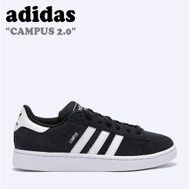 アディダス スニーカー adidas メンズ レディース CAMPUS 2.0 キャンパス2.0 BLACK ブラック WHITE ホワイト ID9844 FLADDA3U05 シューズ【中古】未使用品