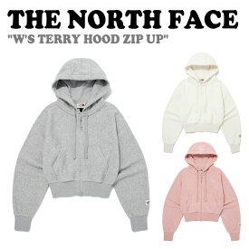 ノースフェイス パーカー THE NORTH FACE レディース W'S TERRY HOOD ZIP UP テリー フーディージップアップ MELANGE GREY メランジグレー CREAM クリーム LIGHT PINK ライトピンク NJ5JQ31J/K/L ウェア 【中古】未使用品