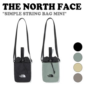 ノースフェイス クロスバッグ THE NORTH FACE メンズ レディース SIMPLE STRING BAG MINI シンプル ストリングバッグ ミニ BLACK ブラック LIGHT BEIGE ライトベージュ AVOCADO アボカド CHARCOAL チャコール NN2PQ05J/K/L/M バッグ 【中古】未使用品