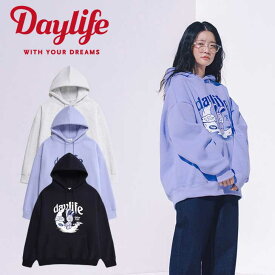 デイライフ パーカー Daylife 正規販売店 Dainy Hoodie デイニー フード Tシャツ GARY グレー NAVY ネイビー BLUE ブルー 5000667979/80/81 ウェア