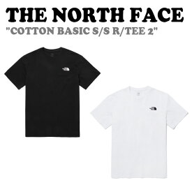 ノースフェイス 半袖Tシャツ THE NORTH FACE メンズ レディース COTTON BASIC S/S R/TEE 2 コットン ベーシック 半袖 Tシャツ BLACK ブラック WHITE ホワイト NT7UQ48A/B ウェア 【中古】未使用品