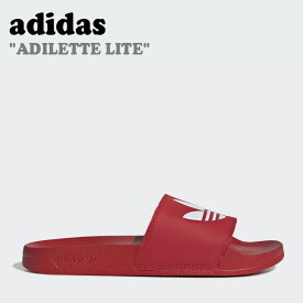 アディダス サンダル adidas メンズ レディース ADILETTE LITE アディレッタ ライト SCARLET スカレット CLOUD WHITE クラウドホワイト FU8296 シューズ【中古】未使用品