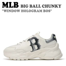 エムエルビー スニーカー MLB メンズ レディース BIG BALL CHUNKY WINDOW HOLOGRAM BOS ビッグ ボール チャンキー ウィンドウ ホログラム Boston Red Sox WHITE ホワイト 3ASHBWL4N-43WHS シューズ