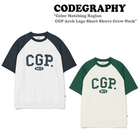 コードグラフィー 半袖 Tシャツ CODEGRAPHY Color Matching Raglan CGP Arch Logo Short Sleeve Crew Neck CBCU3TS021 ウェア
