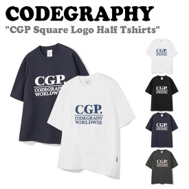 コードグラフィー 半袖Tシャツ CODEGRAPHY メンズ レディース CGP Square Logo Half Tshirts スクエア ロゴ ハーフ Tシャツ WHITE ホワイト NAVY ネイビー CHARCOAL チャコール BLACK ブラック CBDUUTS101 ウェア