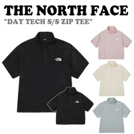 ノースフェイス 半袖Tシャツ THE NORTH FACE メンズ レディース DAY TECH S/S ZIP TEE デイ テック ショートスリーブ ジップ Tシャツ BLACK ブラック SAND SHELL サンドシェル ICE GRAY アイスグレー PALE PINK ペールピンク NT7KQ02A/B/C/D ウェア 【中古】未使用品