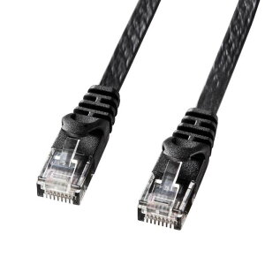 �y����s�z�y�T�����T�v���C SANWA SUPPLY�z�J�e�S��6�t���b�g�yLAN�P�[�u���z(15m�E�u���b�N) ���i�^�ԁFLA-FL6-15BK