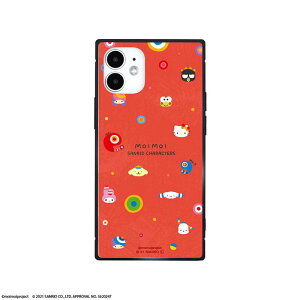 iPhone12mini �Ή� �P�[�X ��������×�T�����I�L�����N�^�[�Y �X�N�G�A�K���X�P�[�X �n�C�u���b�h�P�[�X ���炵�� �O���}���f�B�[�Y SANMO-02C