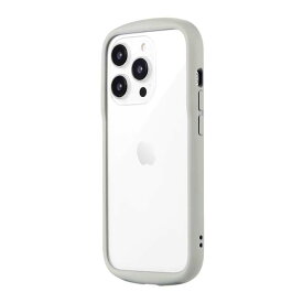 iPhone 14 Pro ケース カバー ハイブリッドケース ライトグレー Cleary 耐衝撃 背面クリア仕様 ハイブリッド LEPLUS NEXT LN-IP22PLCLGY