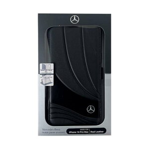 iPhone14 ProMax �P�[�X �J�o�[ MERCEDES BENZ �{�v �蒠�^�P�[�X �u���b�N �� �u�b�N�^�C�v �����Z�f�X�x���c NEW WAVE III �G�A�[�W�F�C MEBKP14X8ROLK