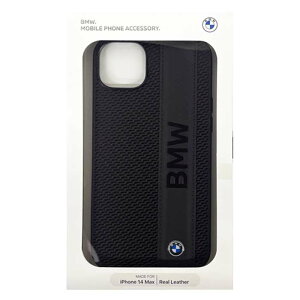iPhone14 Plus �P�[�X �J�o�[ BMW �{�v �w�ʃP�[�X �u���b�N �� �o�b�N�P�[�X TEXTURED AND BIG LOGO STRIPE �G�A�[�W�F�C BMHCP14M22RDPK