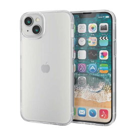 【代引不可】iPhone 14 Plus ケース カバー ハード 360度全面保護 軽量 スリム カメラ周り保護 ガラスフィルム付 硬度10H 高透明 クリア エレコム PM-A22BHV360LCR