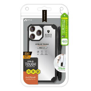 iPhone 14 Pro Max �Ή� 6.7�C���` �P�[�X �J�o�[ �ϏՌ� �n�C�u���b�h �u���b�N �w�ʃP�[�X �n�C�u���b�h�P�[�X �o�b�N�J�o�[�P�[�X �G�A�[�W�F�C AC-P22PX-T BK