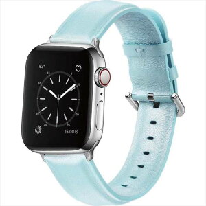 Apple Watch 41/40/38mm�Ή� ���U�[�o���h ���C�g�u���[ �A�b�v���E�H�b�` �x���g �o���h PU���U�[ ������� �V���v�� ���������肠 GRK-WS11LBL