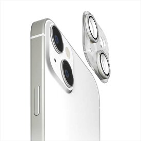 iPhone15 iPhone15Plus 対応 カメラフルプロテクター ラメシルバー Premium Style PG-23ACLG12SV