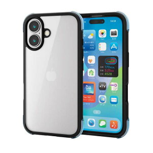 �y����s�ziPhone16 iPhone 16 �Ή� 6.1�C���` MUBRAIN �n�C�u���b�h�P�[�X �G�A�o�b�O �u���b�Nx�N���A�O���[�� �P�[�X �J�o�[ iPhone�P�[�X �G���R�� PM-A24AHVAIRBK2