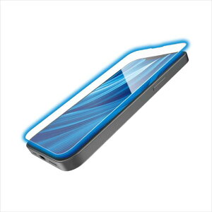 【代引不可】iPhone 16e / 14 / 13 / 13 Pro ガラスフィルム 高透明 ブルーライトカット Gorilla(R) 薄型 表面硬度10H 指紋防止 飛散防止 貼り付けツール付 気泡防止 エレコム PM-A25SFLGOBL