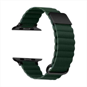 Apple Watch �}�O�l�b�g�o���h 41/40/38mm�Ή� �O���[�� �����p �x���g �t���ւ� �A���[�� GRK-WS14GR