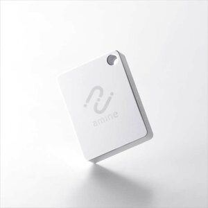 【代引不可】スマートタグ 紛失防止 小型 電池寿命最大5年 使い切りタイプ 防水・防塵 IP68 耐衝撃 アラーム機能付き 【 iPhone iPad の「探す」アプリ対応】 amine ホワイト エレコム LGT-NNTG1WHA