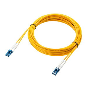 【代引不可】補強メガネ型光ファイバケーブル(シングルモード、LC×2-LC×2、10m) サンワサプライ HKB-HLCLC1-10