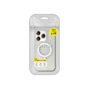 iPhone15 Pro�p ���C���C�����X�[�d�Ή� ���^�N���A�}�b�g �w�ʃP�[�X �G�A�[�W�F�C AC-P23P-HCLM