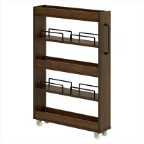 楽天市場】茶 ブラウン（キッチン隙間収納｜キッチン収納）：収納家具 