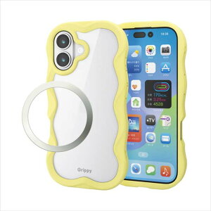 �y����s�ziPhone 17 �P�[�X �n�C�u���b�h �Ռ��z�� ���C�z���Ή����^���X�e�b�J�[�t �X�g���b�v�z�[���t �X�g���b�v�z�[���V�[�g�t �w�ʃN���A Grippy �C�G���[ �G���R�� PM-A25AFCWAVEYE