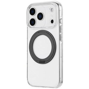 iPhone 17 Pro 360�x��]�X�^���h�t���������n�[�h�P�[�X �uMASTER CLEAR mag swing�v �N���A/�u���b�N LEPLUS NEXT LN-IP25MCMSBK