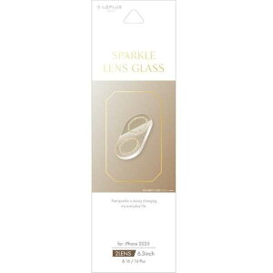 iPhone 17/iPhone 16/16 Plus �����Y�ی�K���X�t�B�����uSPARKLE LENS GLASS�v�S�ʕی� �S�[���h LEPLUS NEXT LN-IM25FGLENSLGD