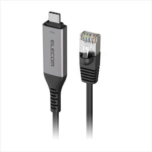 �y����s�zUSB Type-C LAN�ϊ��P�[�u���^CAT6�^MAC�A�h���X�`�F���W���[�^5.0m�^�u���b�N �G���R�� LD-CL1G50BK
