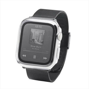 �y����s�z�A�b�v���E�H�b�`�p �J�o�[ �N���A Apple Watch SE ��3���� / ��2���� [ 40mm ] �Ή� �t���J�o�[ �P�[�X �ϏՌ�PC�t���[�� �w��h�~ ��U�h�~ �G���R�� AW-25EFCGCR