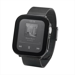�y����s�z�A�b�v���E�H�b�`�p �J�o�[ �u���b�N Apple Watch SE ��3���� / ��2���� [ 40mm ] �Ή� �t���J�o�[ �P�[�X �ϏՌ�PC�t���[�� �w��h�~ ��U�h�~ �h�� IPX7 �G���R�� AW-25EFCGEBK
