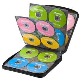 【あす楽】【代引不可】ブルーレイディスク対応 セミハードケース 160枚収納 CD DVD 収納 整理 メディアケース ブラック サンワサプライ FCD-WLBD160BK