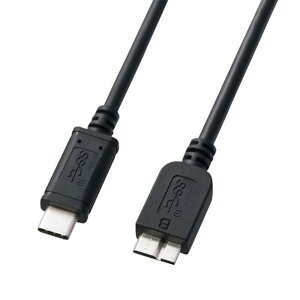 �y����s�z�p�\�R���E�^�u���b�g�p USB3.1 Gen2 Type-C microB�P�[�u�� 1m �ő�10Gbps �f�[�^�]�� �u���b�N �T�����T�v���C KU31-CMCB10