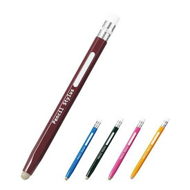 【代引不可】鉛筆型タッチペン 子供向け タッチペン スタイラス 鉛筆サイズ 持ちやすい 導電性繊維ペン先 スマホ タブレット エレコム P-TPENS