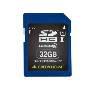 SDHCJ[h 32GB SDHC[J[h UHS-IΉ NX10 f[^T[rXt INDEXV[/n[hP[X/veNgXCb`t O[nEX GH-SDHC10UDA-32G