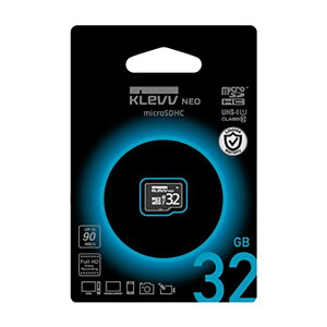 microSDHC J[h A_v^ UHS-I U1 32GB Class10 KLEVV microSDHCJ[h O[nEX U032GUC1U18-D
