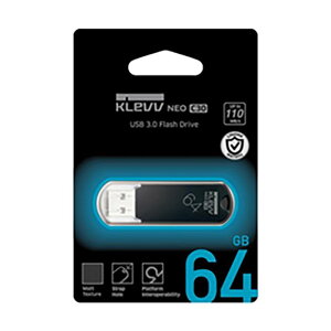 USB3.0�������[ 64GB NEO C30 KLEVV 110MB/s Windows/Mac/USB�}�X�X�g���[�W�N���X�Ή� �X�g���b�v�z�[���t �O���[���n�E�X U064GUR3-NC
