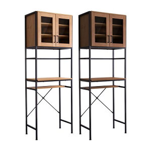 【北海道・沖縄・離島配送不可】【代引不可】ごみ箱上ラック スリムタイプ GREACK 食器棚 ヴィンテージ キッチン収納 食器収納 家電収納 おしゃれ インテリア 家具 ホームテイスト GCK-T2S