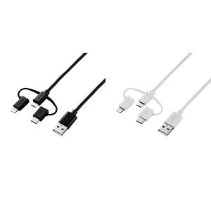 yszX}[gtHp USBP[u 0.3m 3in1P[u microUSB+Type-C+Lightning [d f[^] GR MPA-AMBLCAD03