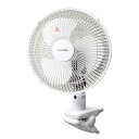 扇風機 クリップ式扇風機 23cm羽根 首振り ホワイト 家庭用 家電 テクノス CI-236