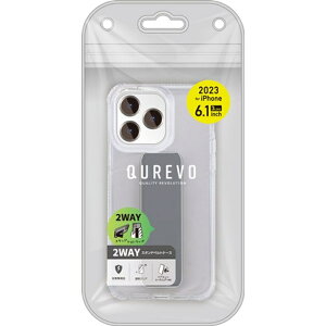 iPhone15 Pro�p �ϏՌ� 2Way �X�^���h�x���g�P�[�X �O���[ �G�A�[�W�F�C AC-P23P-SSK GY